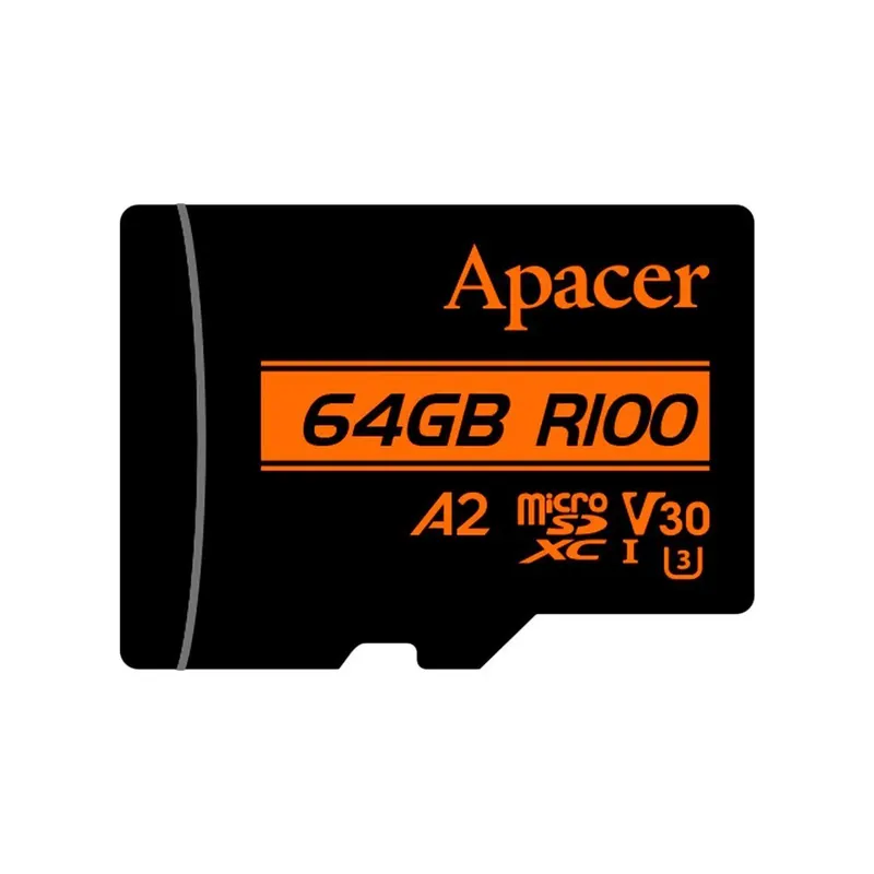 Apacer Карта памяти Apacer AP64GMCSX10U8-R 64GB с адаптером SD