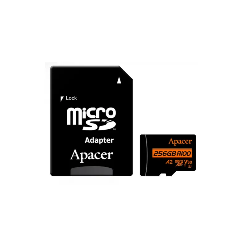 Apacer Карта памяти Apacer AP256GMCSX10U8-R 256GB с адаптером SD