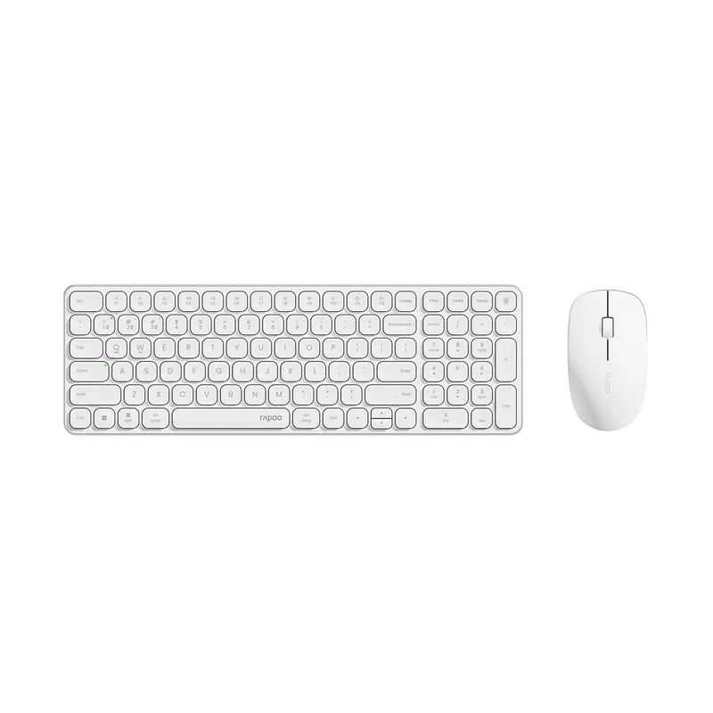 Rapoo Комплект Клавиатура + Мышь Rapoo 9320M White