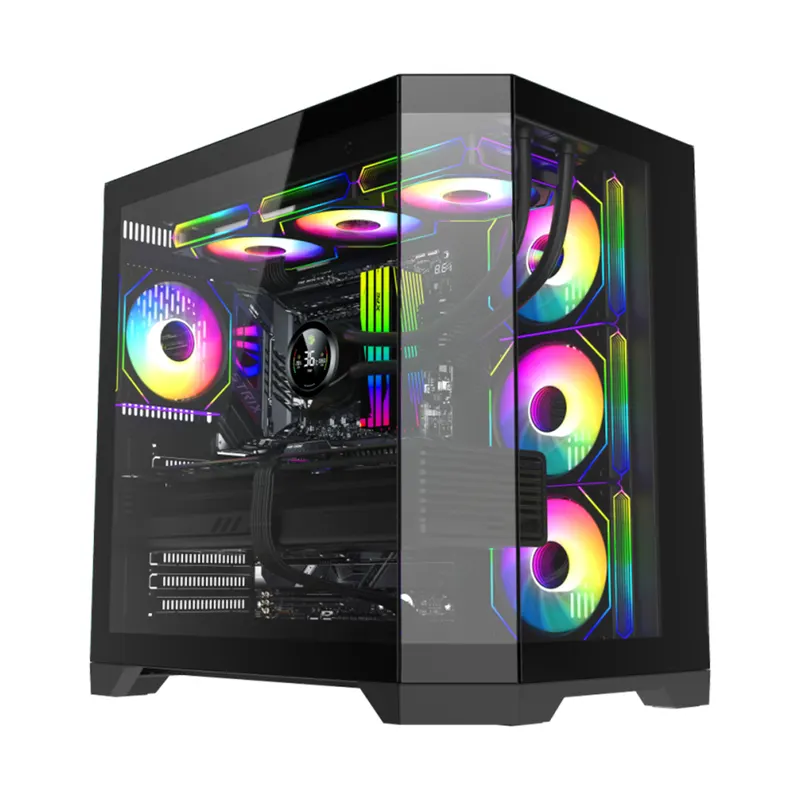 Gamemax Компьютерный корпус Gamemax Hype-A BK Black без Б/П