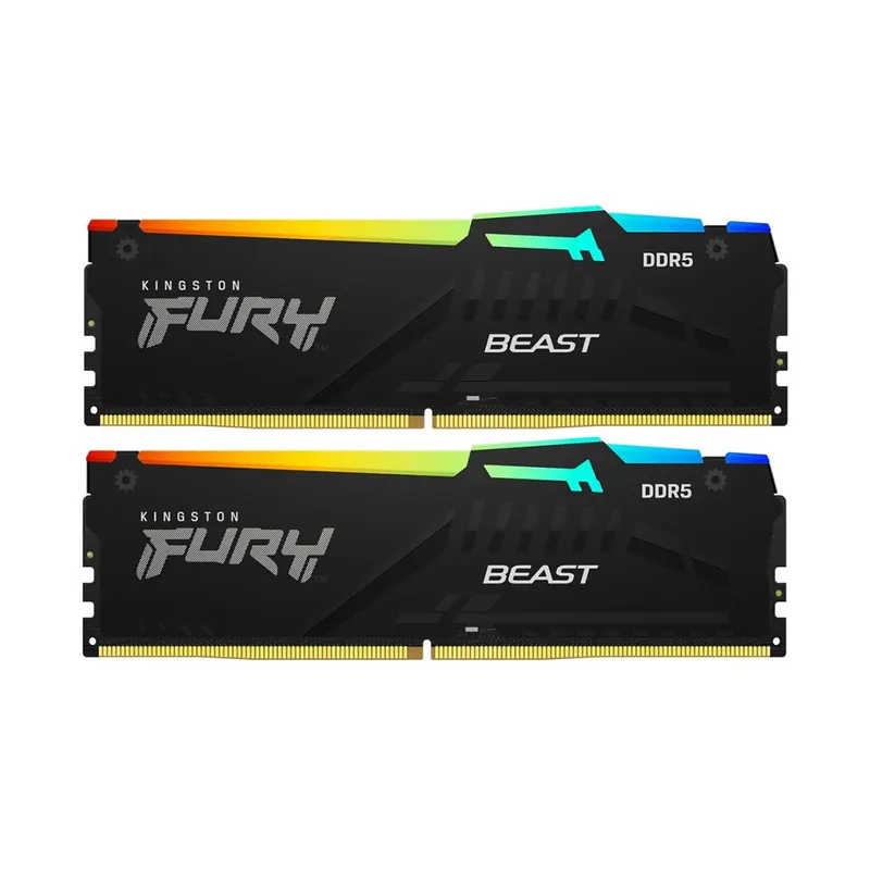 Kingston Комплект модулей памяти Kingston FURY Beast RGB KF560C36BBE2AK2-32 DDR5 32GB (Kit 2x16GB) 6000MHz