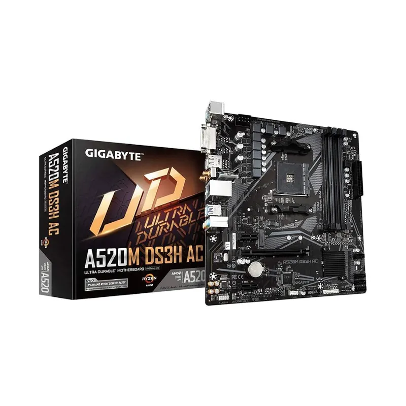 Gigabyte Материнская плата Gigabyte A520M DS3H AC