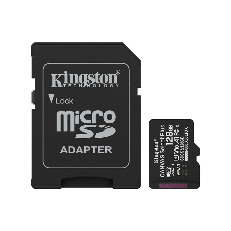 Kingston Карта памяти Kingston SDCS3/128GB Canvas Select Plus A1 U1 V10 128GB