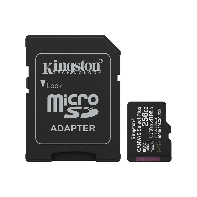Kingston Карта памяти Kingston SDCS3/256GB Canvas Select Plus A1 U1 V10 256GB