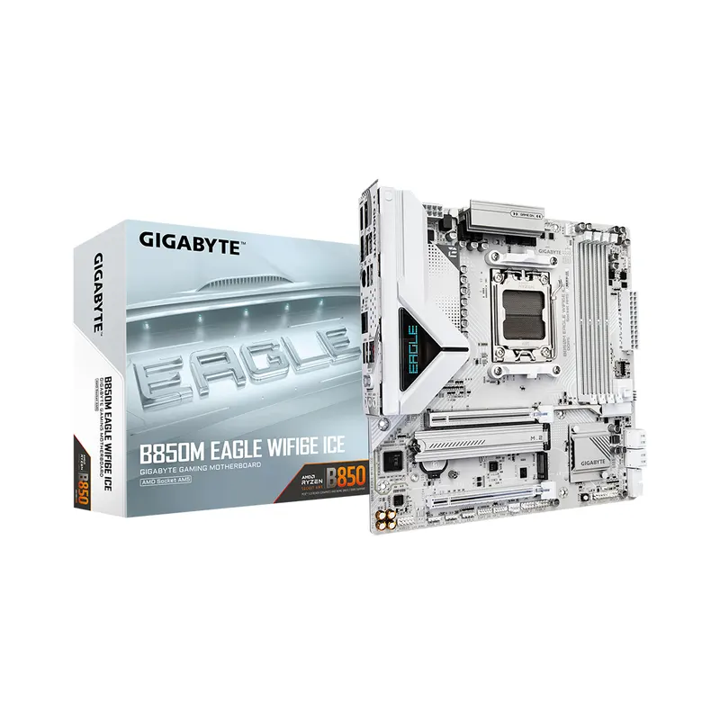 Gigabyte Материнская плата Gigabyte B850M EAGLE WF6E ICE