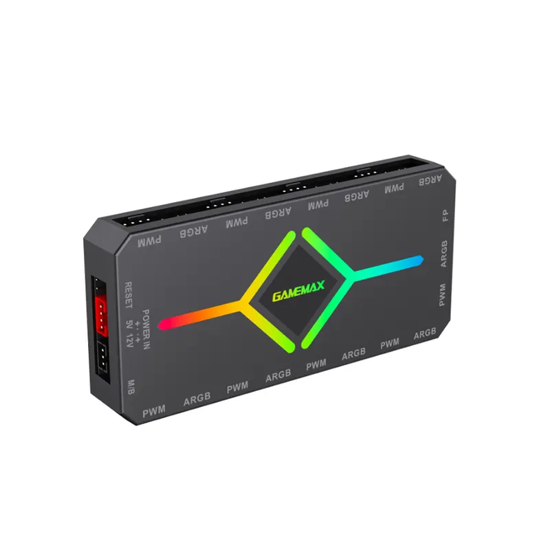 Gamemax Контроллер подсветки Gamemax V4.0 ARGB+PWM HUB BK (12В)