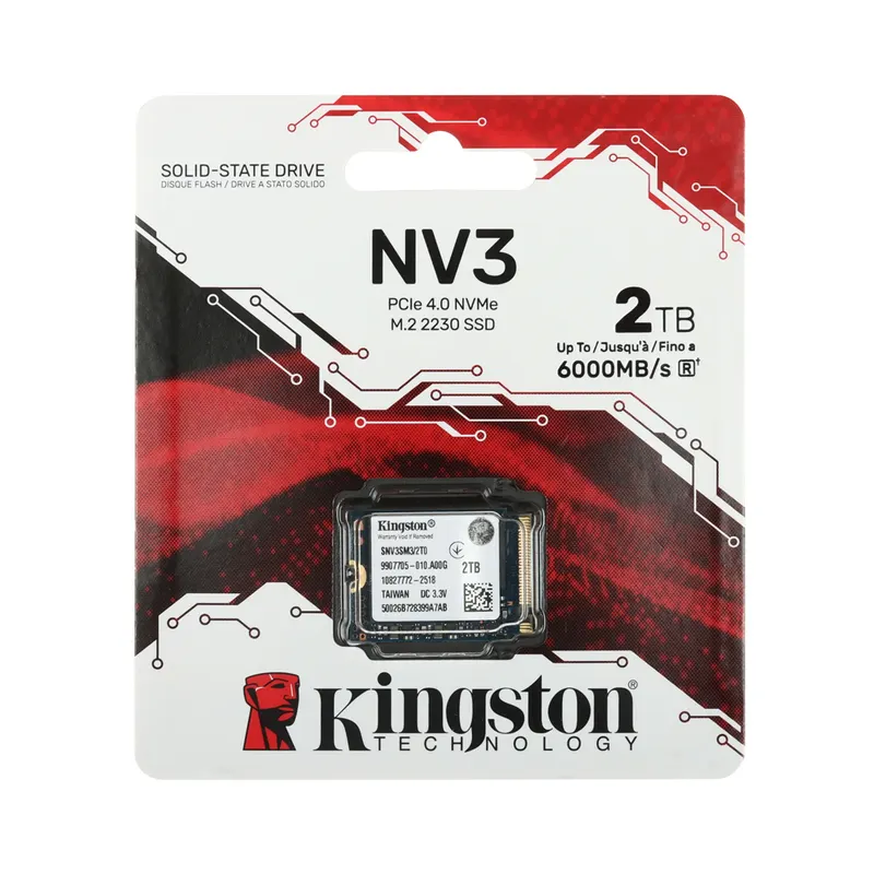 Kingston Твердотельный накопитель SSD Kingston SNV3SM3/2T0 2TB Mini M.2 2230 PCIe Gen4 x4