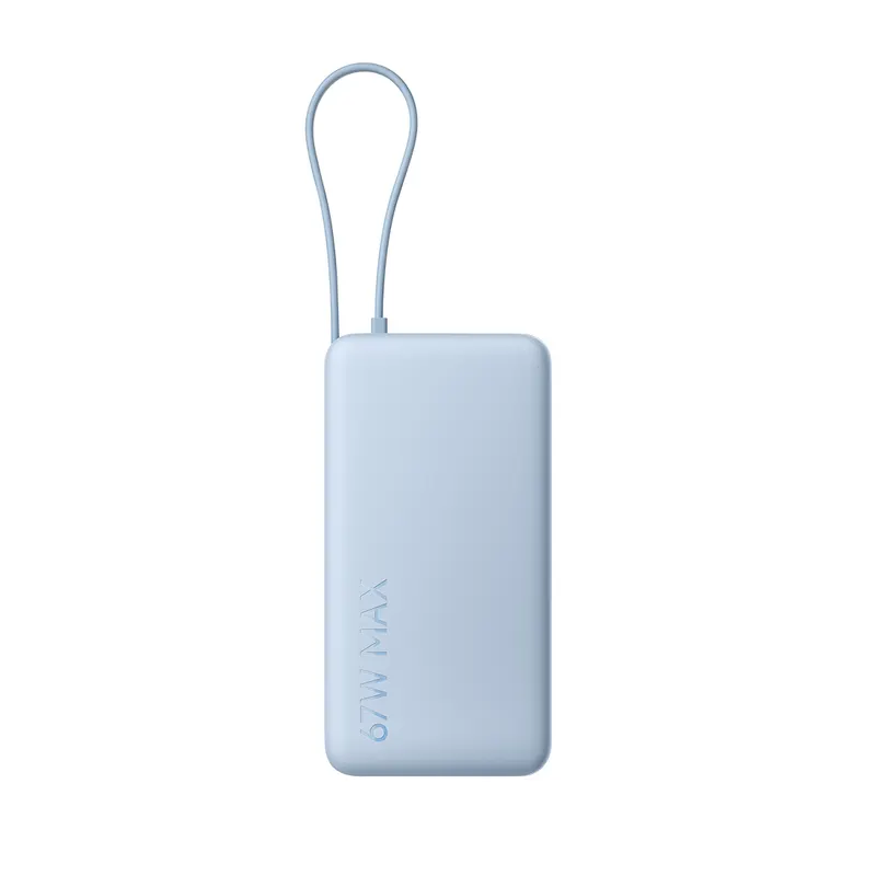 Xiaomi Портативный внешний аккумулятор Xiaomi 67W Power Bank 20000 (Integrated Cable) Ice Blue