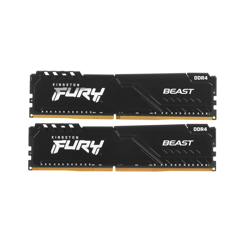 Kingston Комплект модулей памяти Kingston FURY Beast KF432C16BB1K2/32WP DDR4 32GB (Kit 2x16GB) 3200MHz Чёрный