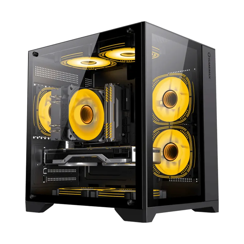 Gamemax Компьютерный корпус Gamemax Infinity Mini 3 ARGB Fans + Controller Black без Б/П