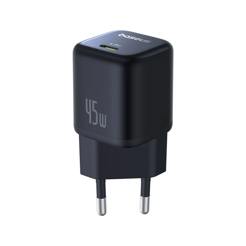 Baseus Адаптер питания Baseus PicoGo GaN 1C 45W Black (P10176800123-00)