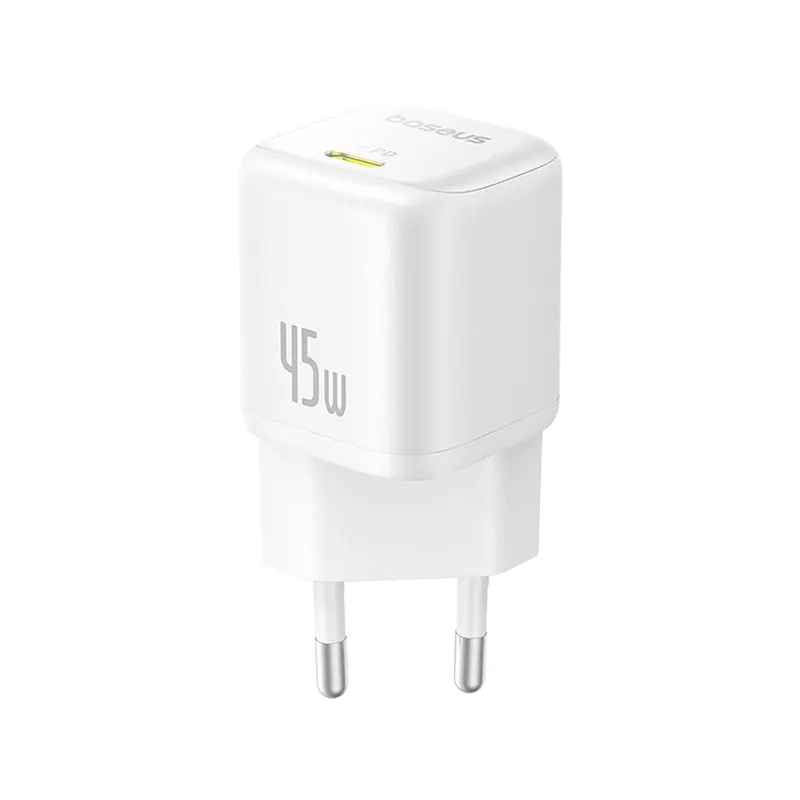 Baseus Адаптер питания Baseus PicoGo GaN 1C 45W White (P10176800213-00)