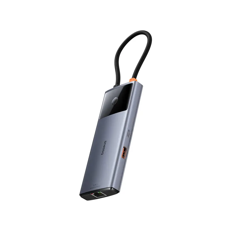 Baseus Док-станция Baseus Metal Gleam Series II 6-in-1 Grey (B00061802813-00)