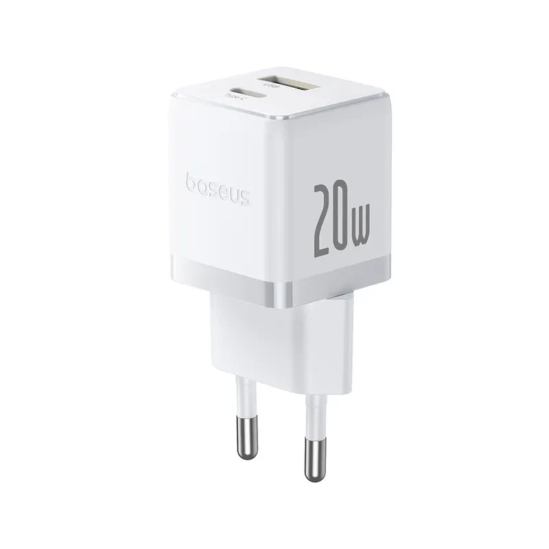 Baseus Адаптер питания Baseus Palm C+U 20W White(P10111608213-00)