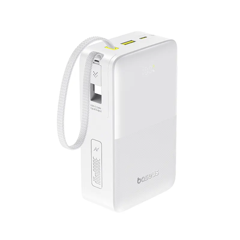 Baseus Портативный внешний аккумулятор Baseus EnerFill FC51 30000mAh 22.5W Moon White (E0028101)