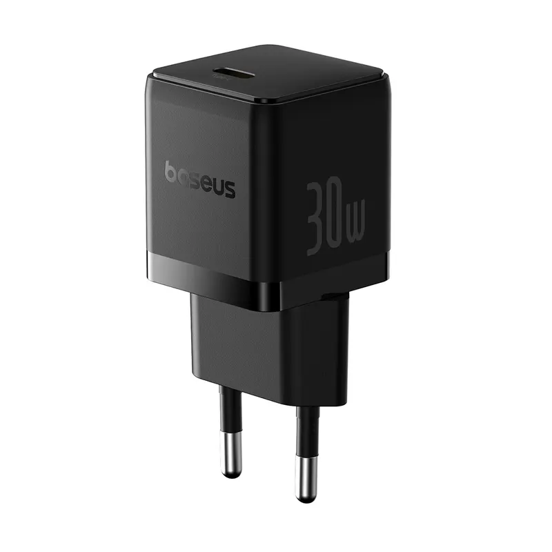 Baseus Адаптер питания Baseus Palm 1C 30W ( в комлпекте кабель Type-c ) Cluster Black