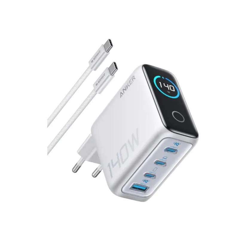 Anker Адаптер питания Anker (140W, 4-Port, PD 3.1) (B2697G41) Серебристый