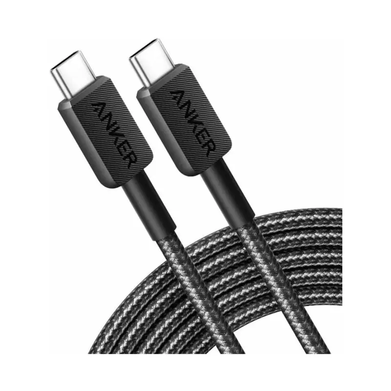 Anker Интерфейсный кабель Anker 322 USB-C to USB-C Cable 1м (A81F5G11) Черный
