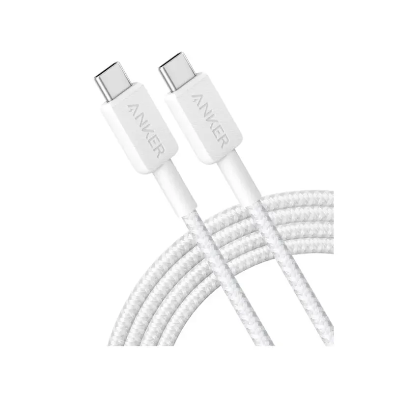 Anker Интерфейсный кабель Anker 322 USB-C to USB-C Cable 2М (A81F6G21) Белый
