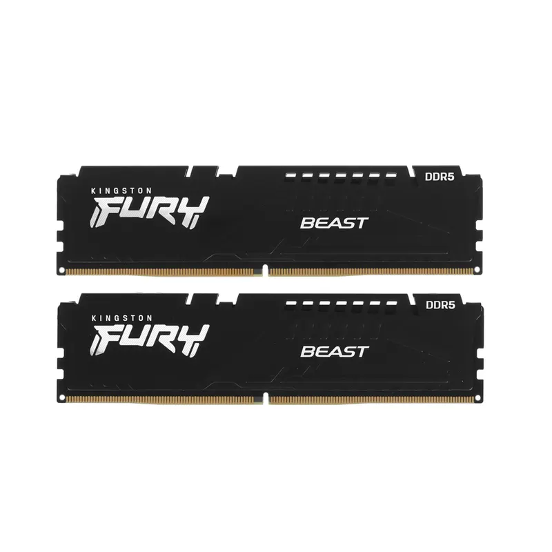 Kingston Комплект модулей памяти Kingston FURY Beast Black KF560C30BBEK2-32 DDR5 32GB (Kit 2x16GB) 6000MHz