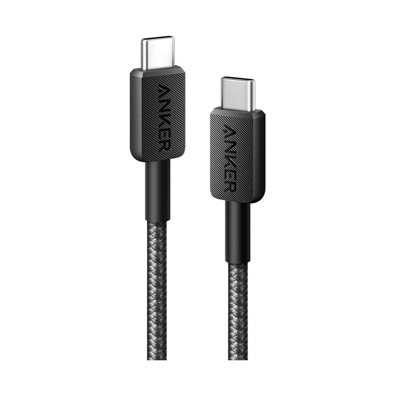 Anker Интерфейсный кабель Anker 322 USB-C to USB-C Cable 1М (A81H5G11) Черный