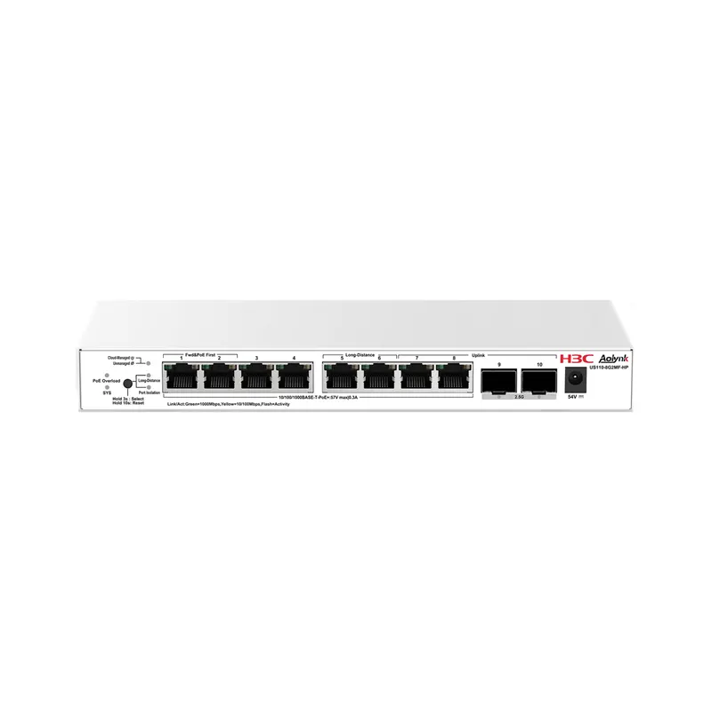 H3C Коммутатор H3C Aolynk US110-8G2MF-HP