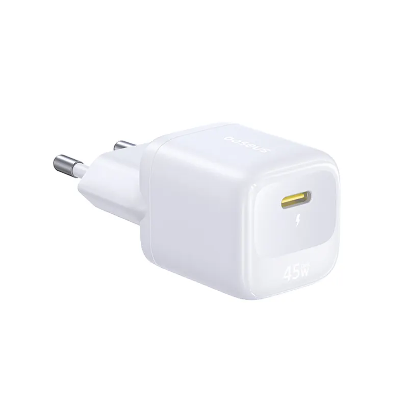 Baseus Адаптер питания Baseus FN22 1C 45W EU Moon White (E0123301)