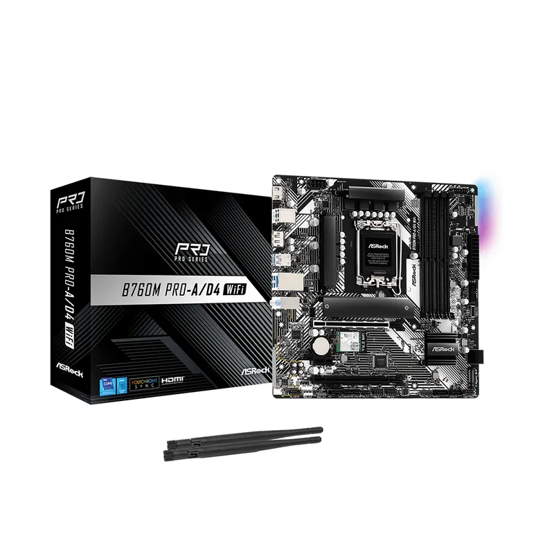 ASRock Материнская плата ASRock B760M PRO-A/D4 WIFI