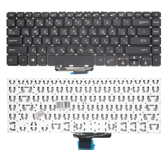 Asus Клавиатура для ноутбука Asus S510/ S15/ A510, RU, без рамки, черная