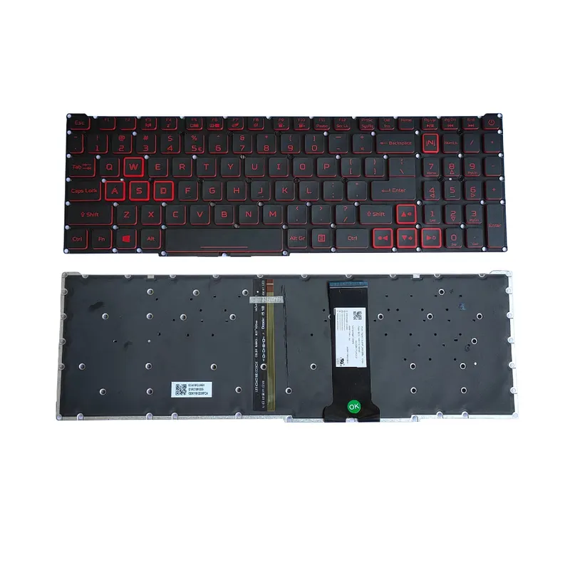 Acer Клавиатура для ноутбука Acer Nitro 5 AN515-54, AN515-52, AN515-53, AN517-51, Nitro 7 AN715-51, с подсветкой