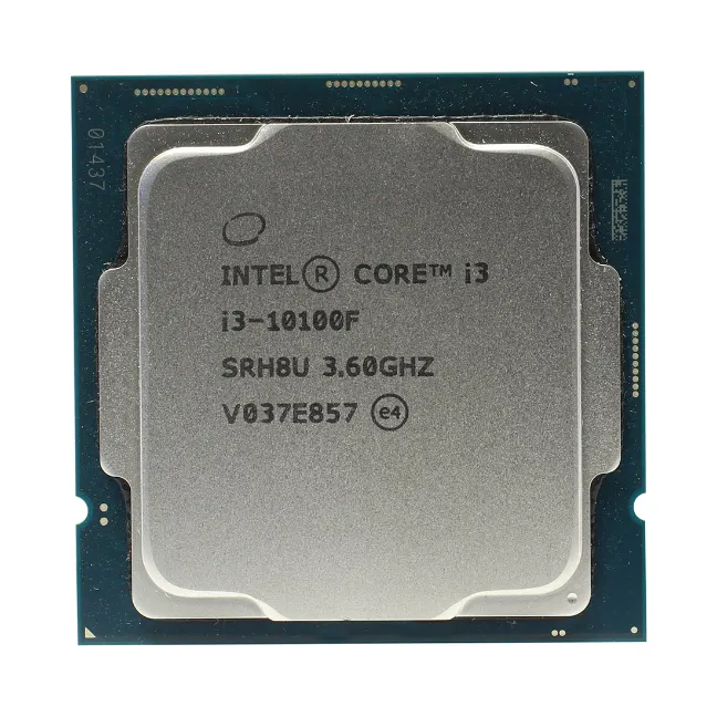 Intel Процессор CPU Intel i3-10100F LGA1200 SRH8U без встроенного видео