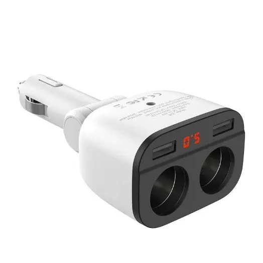 KSC Автоадаптер Kaku KSC-155 2 разъема прикуривателя, 2 USB 3.4 A