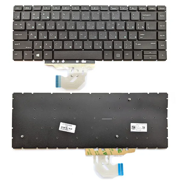 HP Клавиатура для ноутбука HP ProBook 440 G6, RU, без рамки, черная