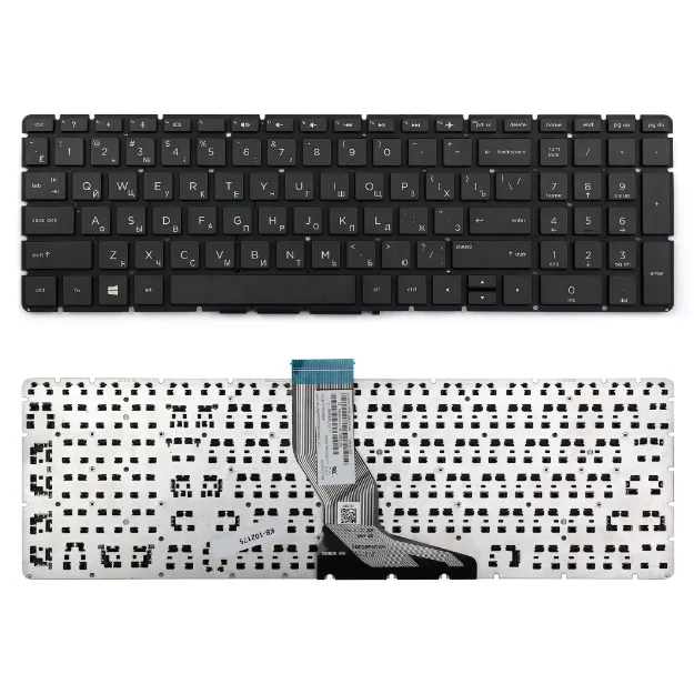 HP Клавиатура для ноутбука HP Pavilion 15-AB, 15-AK, 15-AU, 15-AW, 15-BC, 15-BK, 17-AB, 17-G, Envy 17-S, M7-N, M6-P, M6-AE,Omen 15-AX, RU, черная