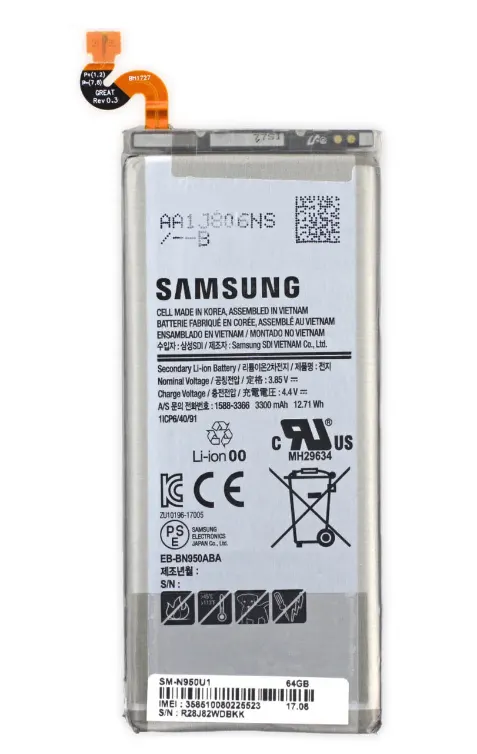 Samsung Аккумуляторная батарея Samsung Galaxy Note 8 N950 EB-BN950ABE, 3300 mah