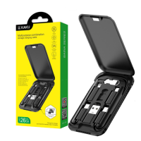 Комплект кабелей заряда к кейсе-подставке Kakusiga KSC-558 (Type-C / USB/ Lightning/ Micro USB)