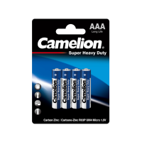 Батарейки мизинчиковые CAMELION R03P-BP4B, Super Heavy Duty, AAA, 4 шт. в  блистере