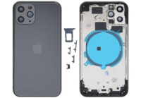Корпус iPhone 11 Pro серый космос (space grey) (в сборе с антеннами)