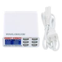 Зарядное устройство Quick Charge 2.0 WLX-899 6 USB портов Зарядное устройство Quick Charge 2.0 WLX-899 6 USB портов