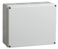 Коробка распаячная КМ41272 для открытой проводки 240х195х90мм IP55 (RAL 7035, кабельные вводы 5шт) IEK