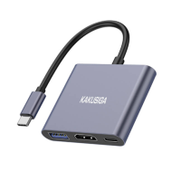 Type-C ХАБ (Hub) Kakusiga KSC-750 USB 3.0, HDMI 4k, Type-C PD67W
