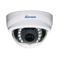 Поворотная видеокамера Surveon CAM5321S4 CMOS-матрица 1/2.7", Механический ИК-фильтр, Функция день/ночь, 2.0 мега., 0.1 лк/F=2.0, Объектив: f=4 мм, Скор. записи: до 30 к/c (1920x1080), DC 12V, PoE, Бежевый
