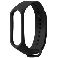 Ремешок Xiaomi Mi Band 3/ 4 силиконовый, черный