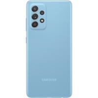 Крышка батареи Samsung A52 A525, с блоком камеры и стеклами камеры, голубой