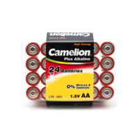 Батарейки пальчиковые CAMELION LR6-PB24 Plus Alkaline AA, 24 шт в упаковке