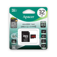 Карта памяти Apacer AP32GMCSH10U5-R 32GB с адаптером