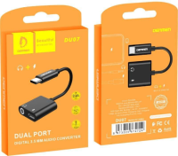 Переходник Denmen DU07 Type-C/ Type-C/ AUX