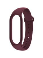 Ремешок Xiaomi Mi Band 5/ 6 силиконовый, бордовый
