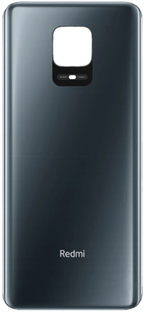 Крышка батареи Xiaomi Redmi Note 9S/ Redmi Note 9 Pro, черный (металлический)
