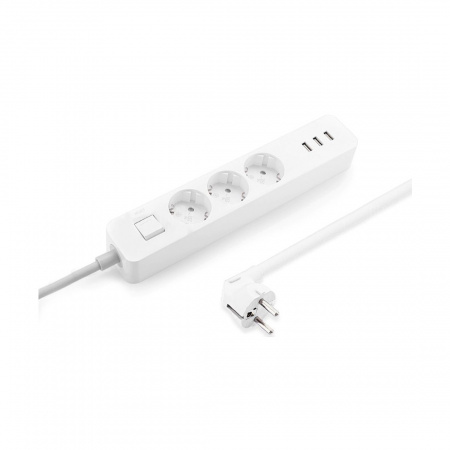 Удлинитель Xiaomi Mi Power Strip Sockets 3 USB 3 Black NRB4015CN